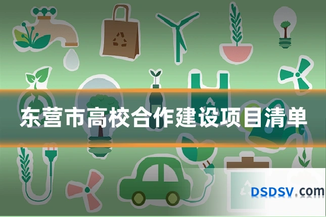 东营市高校合作建设项目清单