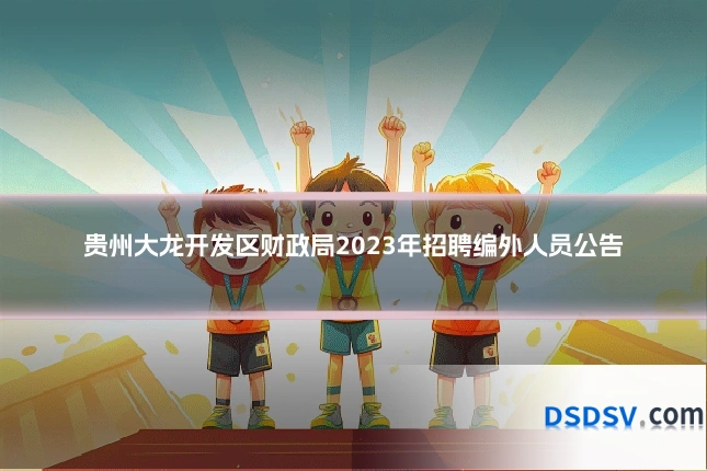 贵州大龙开发区财政局2023年招聘编外人员公告