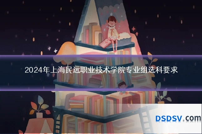 2024年上海民远职业技术学院专业组选科要求