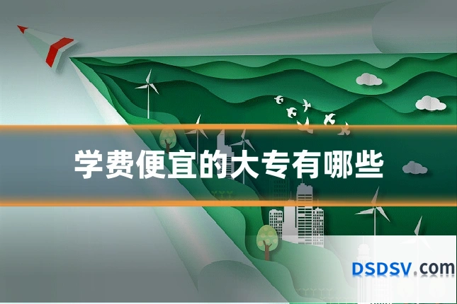 学费便宜的大专有哪些