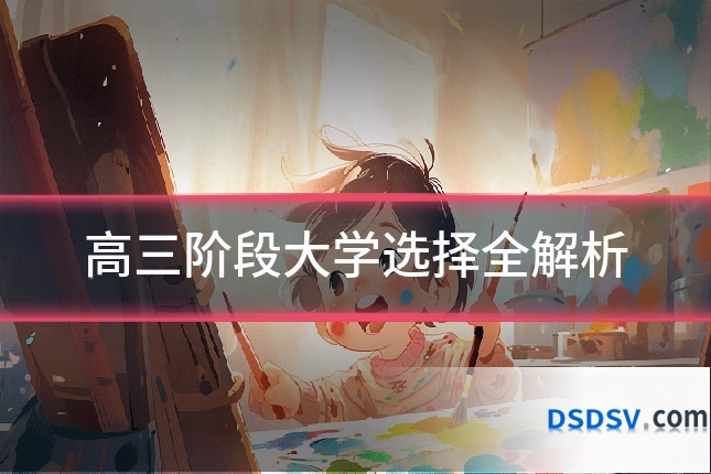 高三阶段大学选择全解析
