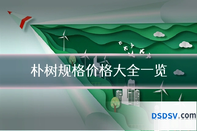 朴树规格价格大全一览