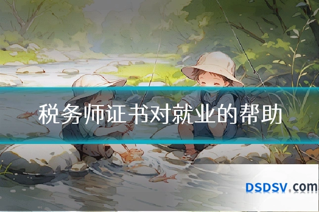税务师证书对就业的帮助