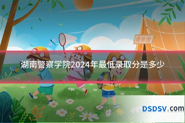 湖南警察学院2024年最低录取分是多少