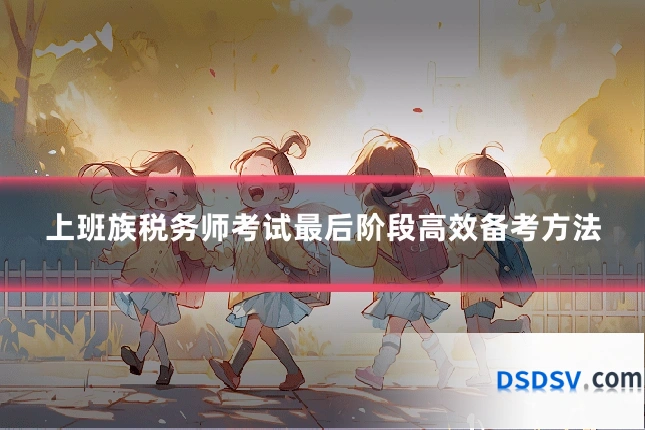 上班族税务师考试最后阶段高效备考方法