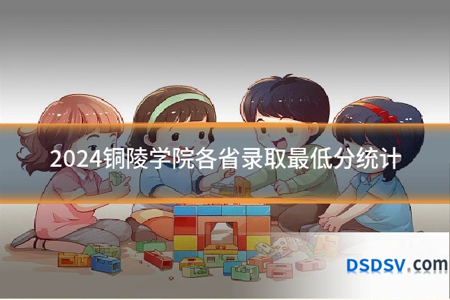 2024铜陵学院各省录取最低分统计