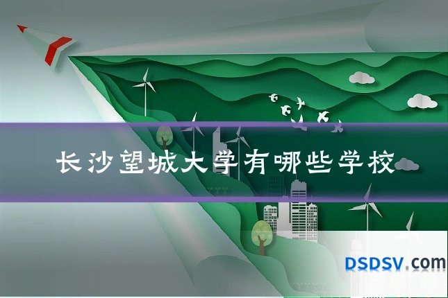 长沙望城大学有哪些学校