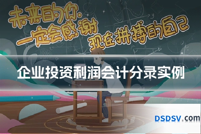 企业投资利润会计分录实例