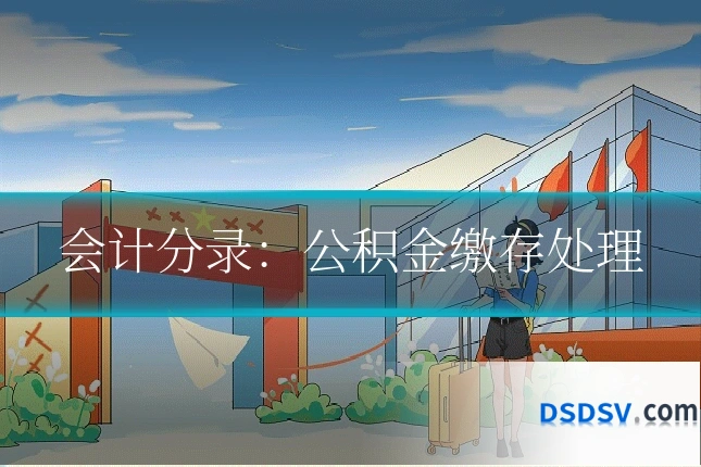 会计分录:公积金缴存处理