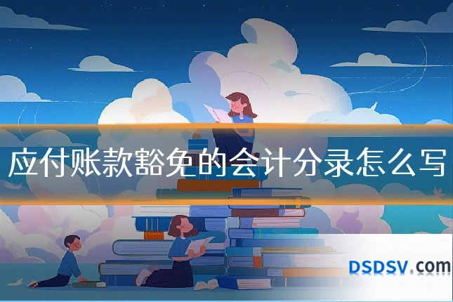 应付账款豁免的会计分录怎么写