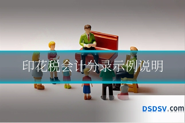 印花税会计分录示例说明