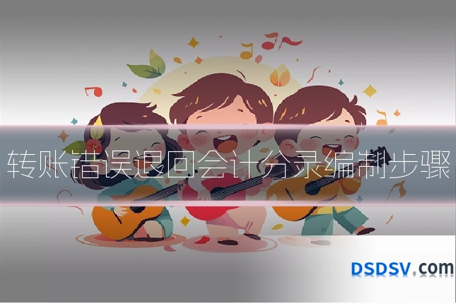 转账错误退回会计分录编制步骤