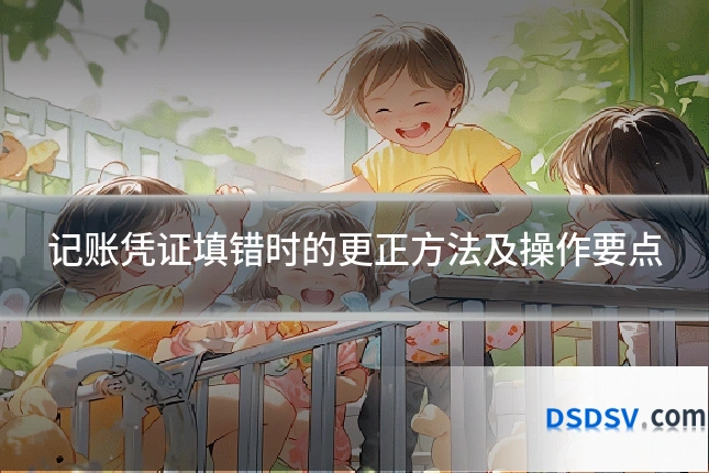 记账凭证填错时的更正方法及操作要点