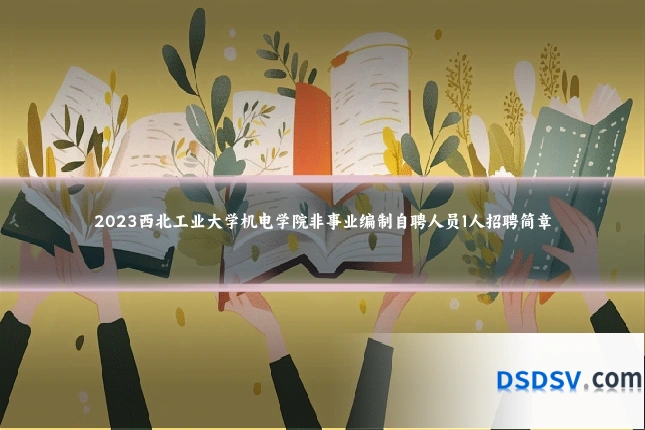 2023西北工业大学机电学院非事业编制自聘人员1人招聘简章