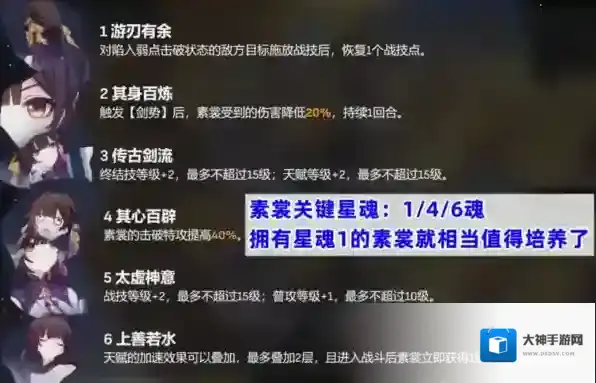 崩坏星穹铁道素裳抽多少星魂好 命座抽取推荐