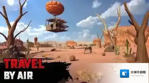 沙漠生存建造木筏