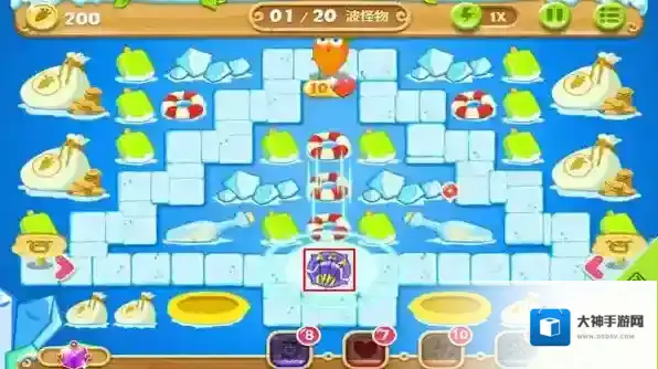 保卫萝卜2极地冒险38关图文攻略 金萝卜一定到手