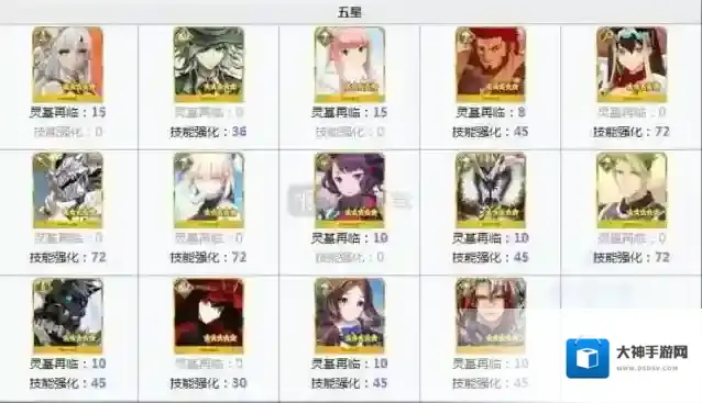 命运冠位指定三星