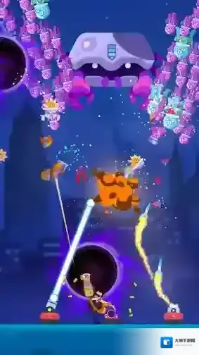 黑衣人防御手游截图1