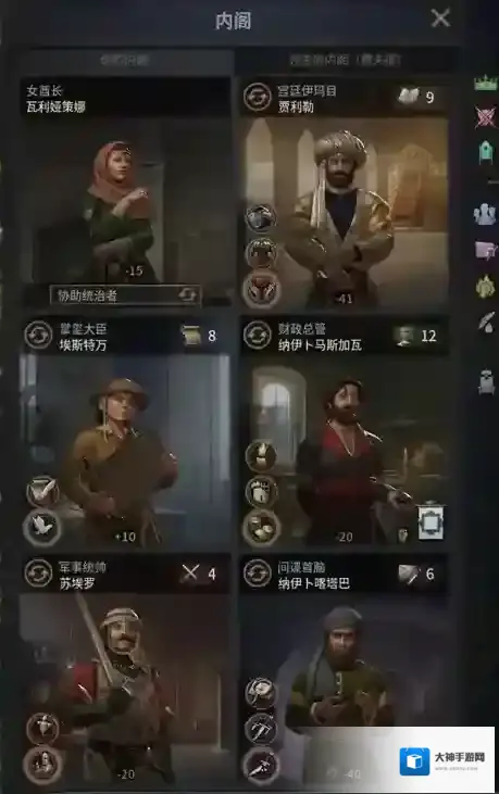 十字军之王3 内阁职位有什么用