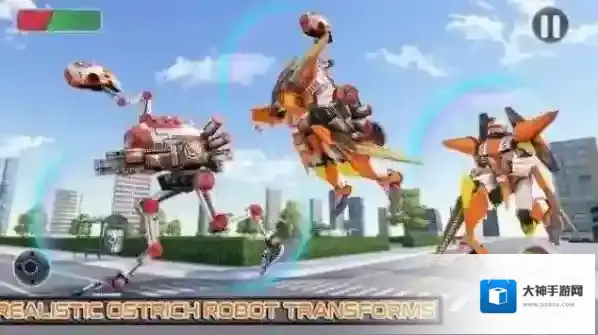 鸵鸟机器人汽车变形战争汽车