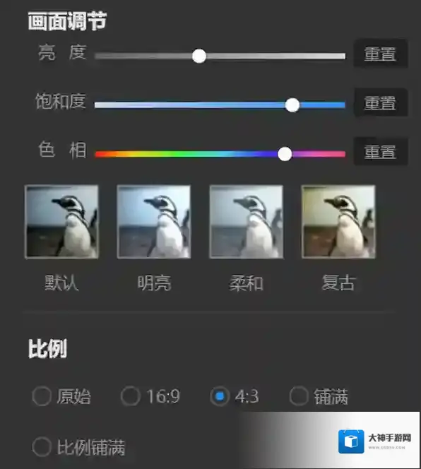 视频播放器调整