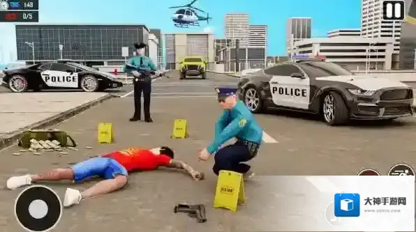 警车特技巨型坡道特技