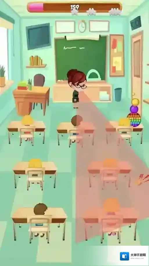 上课偷玩儿躲避