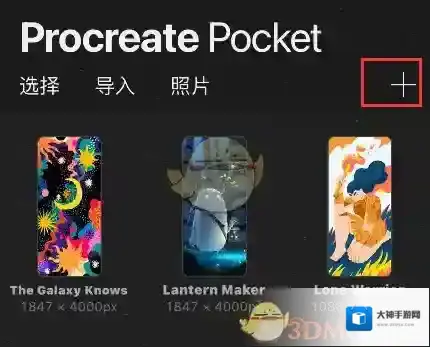 Procreate Pocket所在区域