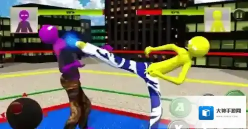 曲棍球手摔跤摔跤