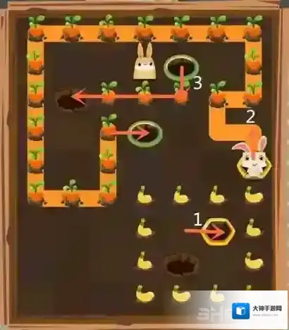 兔子复仇记兔子洞里26关怎么过 第三章第26关三星图文攻略