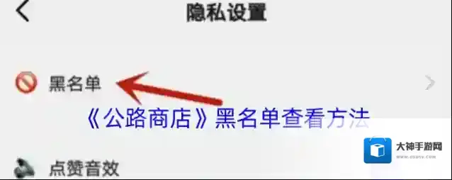 公路商店隐私设置