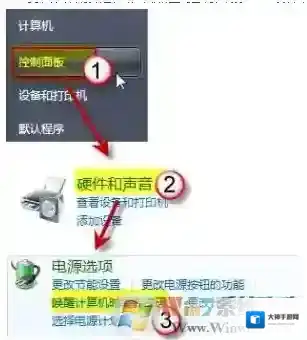 win7系统休眠后取消输入密码登陆
