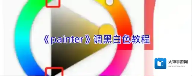 《painter》调黑白色教程