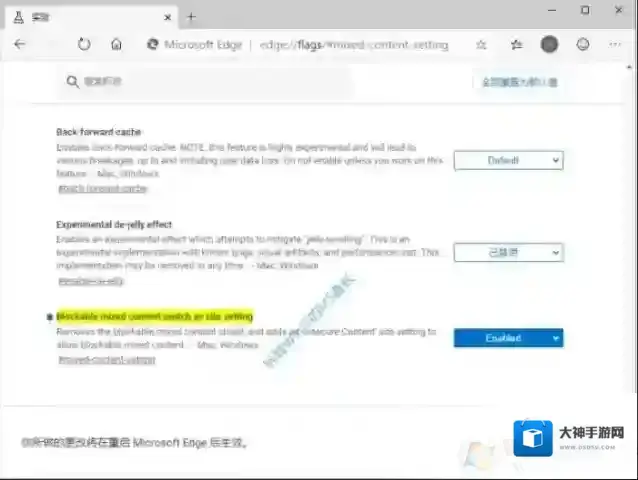 Chromium Edge开启“阻止访问网站不安全内容”防护功能