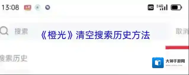 橙光阅读器清空搜索历史