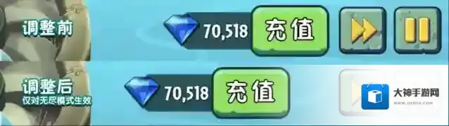 植物大战僵尸2调整