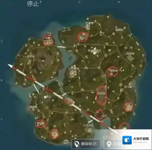 绝地求生刺激战场雨林地图中级资源点介绍 雨林地图中级资源点位置一览