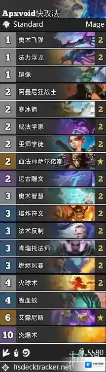 炉石传说女巫森林快攻奥秘法卡组推荐 Apxvoid快攻奥秘法