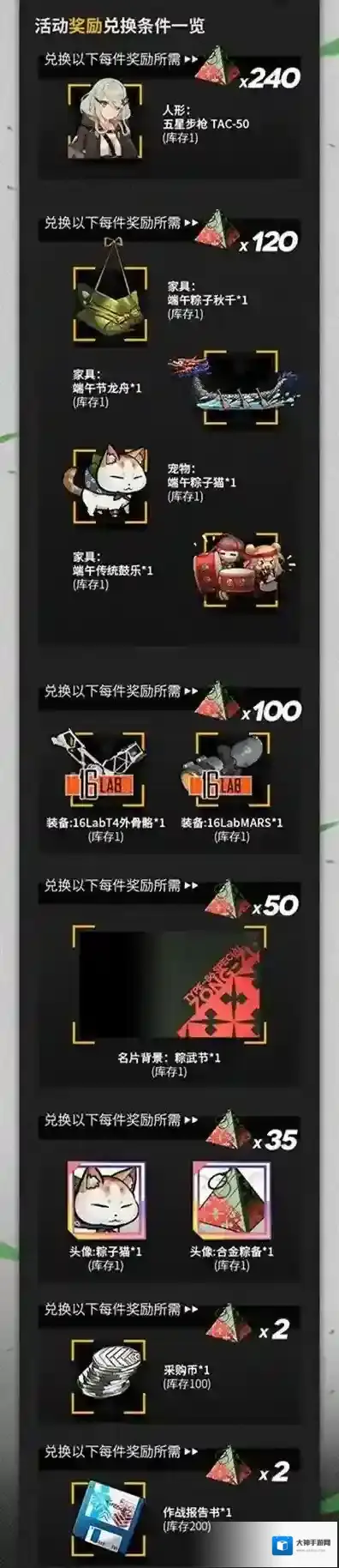 少女前线端午节活动